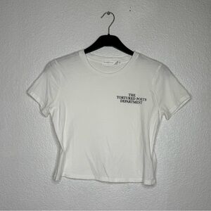 Altar'd State Woman’s White Graphic Tee Size S